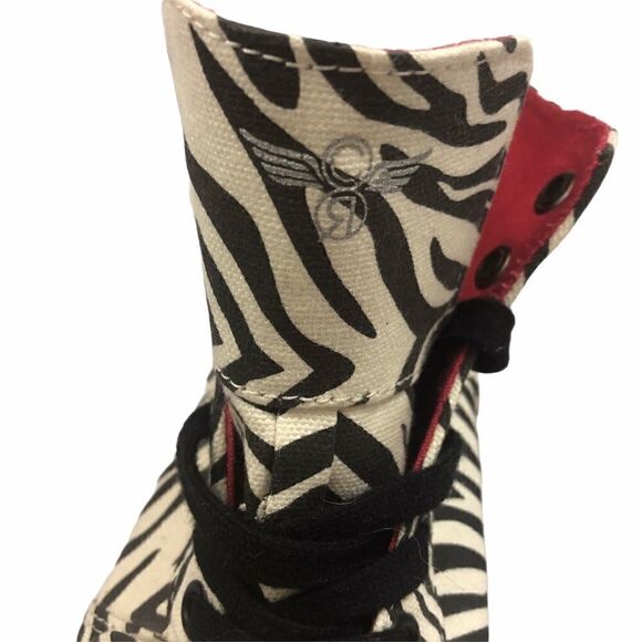 Men’s Creative Recreation Zebra Hi-tops - Picture 7 of 8